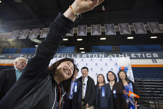 Employees takes selfie at the UAP